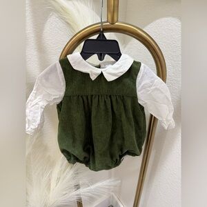 Edgehill Collection Forest Green Corduroy Diaper Cover